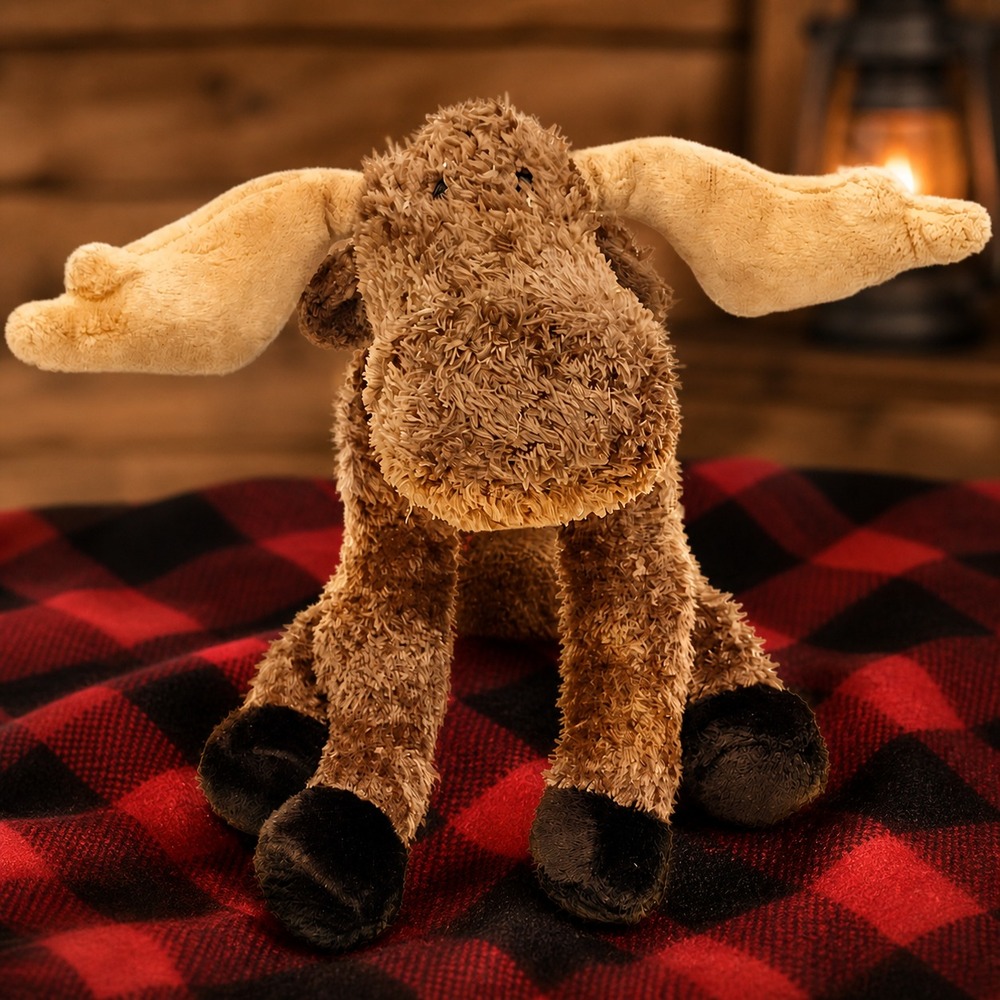 Mary Meyer Sweet Rascals Marlon Moose Plush Brown Floppy Stuffed Animal 8"